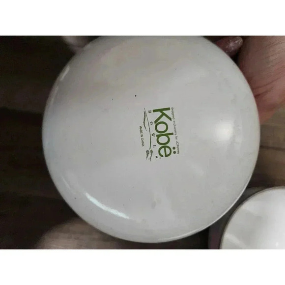 Vintage Kobe Kitchen Bowls Floral Pattern Enamel Metal Mixing Nesting Bowls - Picture 4 of 5